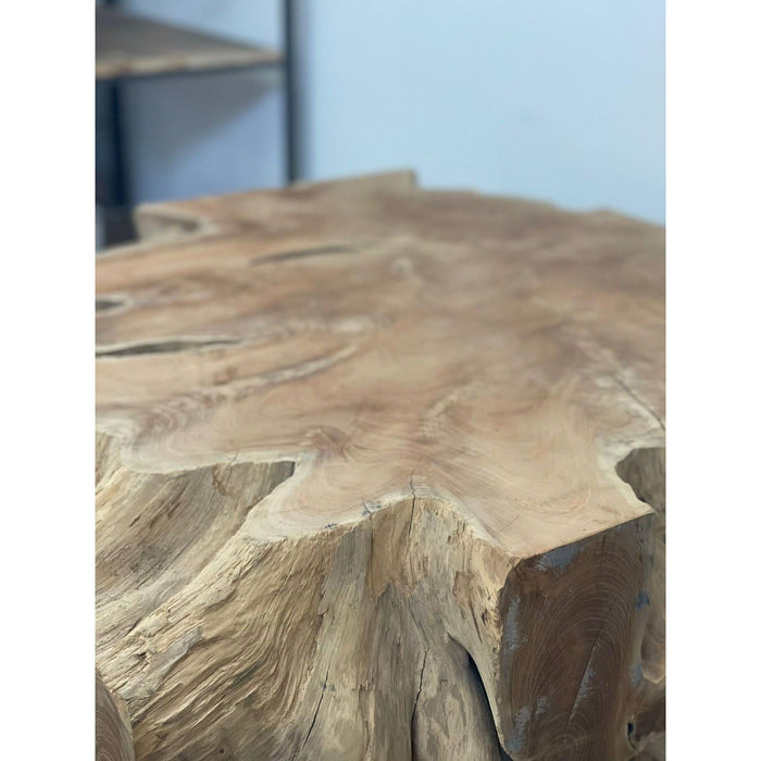 Solid Teak Live Edge Coffee Table From Indonesia