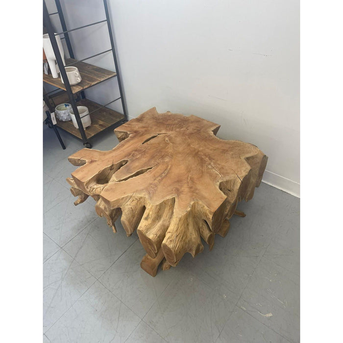 Solid Teak Live Edge Coffee Table From Indonesia