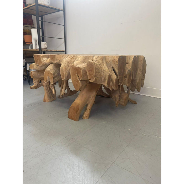 Solid Teak Live Edge Coffee Table From Indonesia