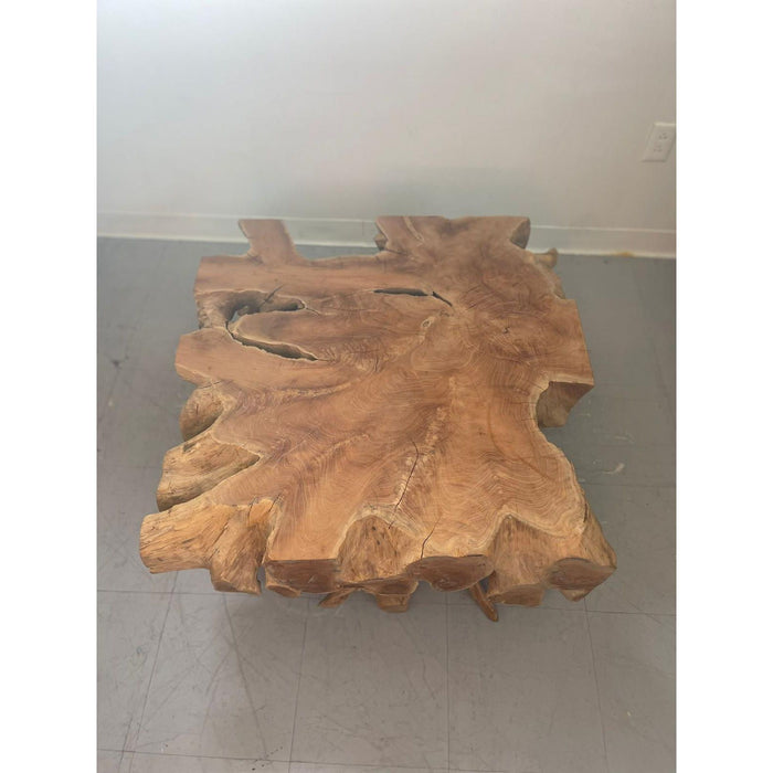 Solid Teak Live Edge Coffee Table From Indonesia