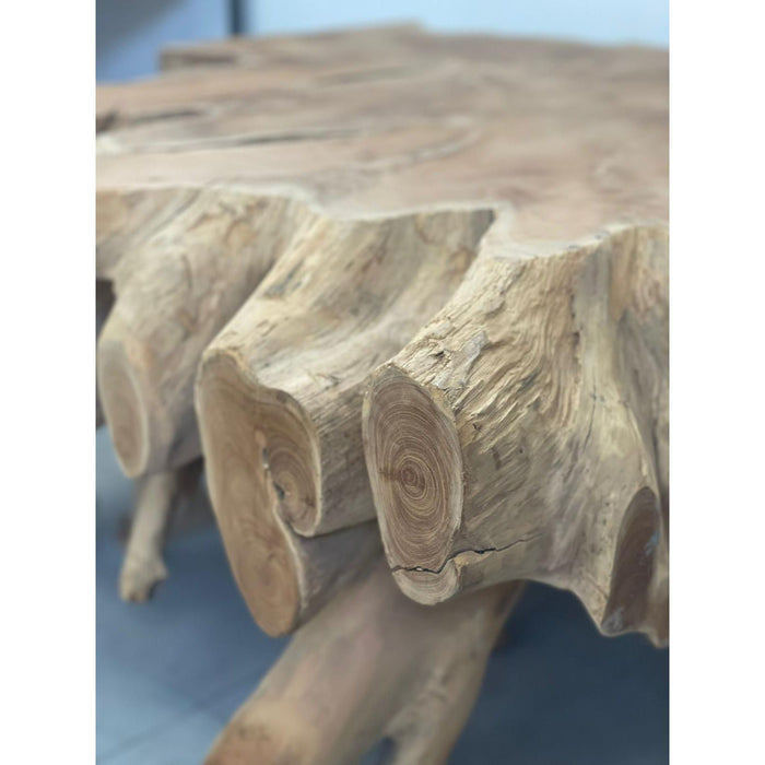 Solid Teak Live Edge Coffee Table From Indonesia