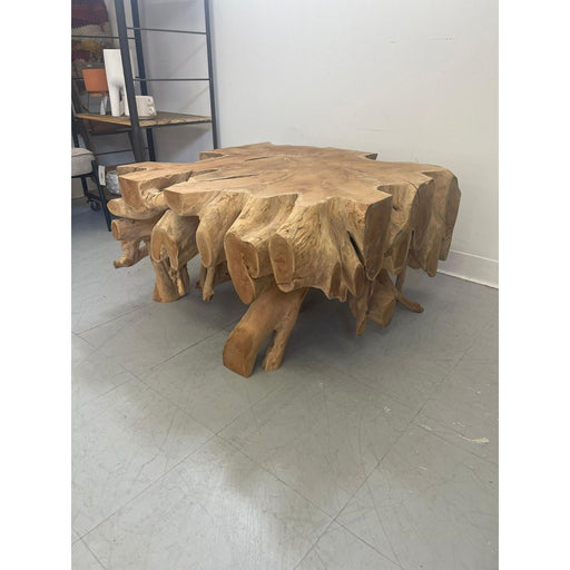 Solid Teak Live Edge Coffee Table From Indonesia