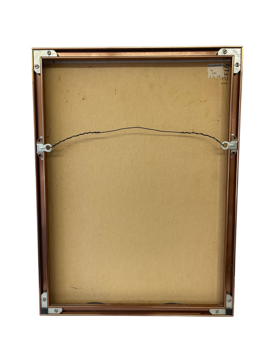 Surrealist Figurative Beach Scene Painting by H. Nordeman, 1994