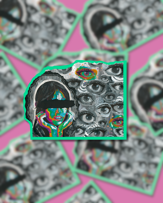 Eyes Without a Face Sticker
