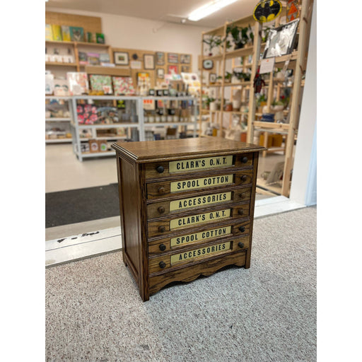 Vintage Clark’s 0.n.t Spool Cabinet.