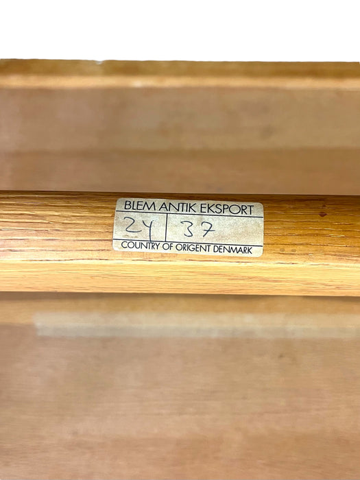 Vintage Danish Mid Century Modern White Oak Coffee Table Attributed to Berge Mogensen