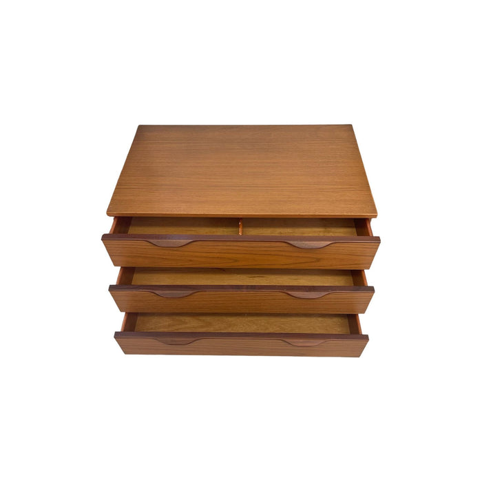 Vintage Danish Modern Dresser With Unique Handles