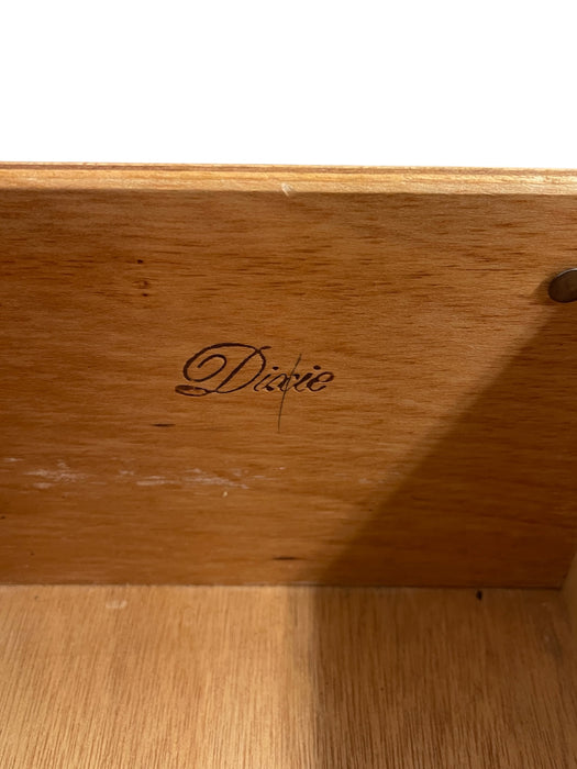 Vintage Dixie Campaigner Two Drawer End Table