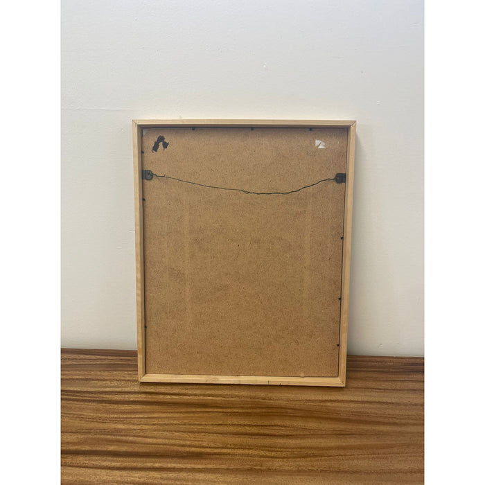 Vintage Framed Signed and Numbered Abstract Print.