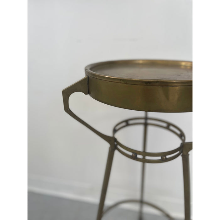 Vintage German Brass Toned Art Nouveau Stand