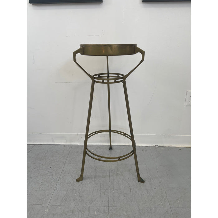 Vintage German Brass Toned Art Nouveau Stand