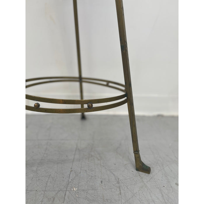 Vintage German Brass Toned Art Nouveau Stand