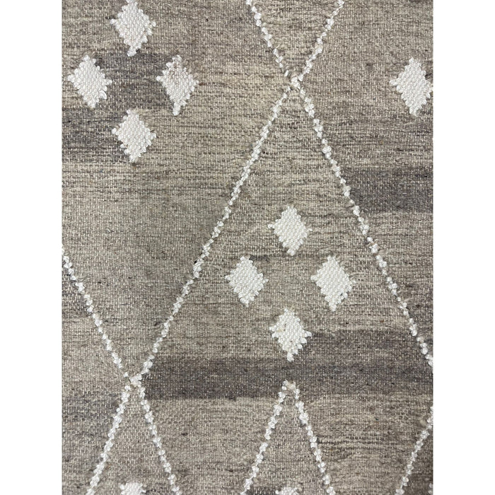 Vintage Grey and White Rug