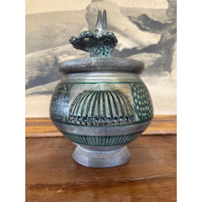 Vintage Handmade Studio Pottery With Intricate Handles