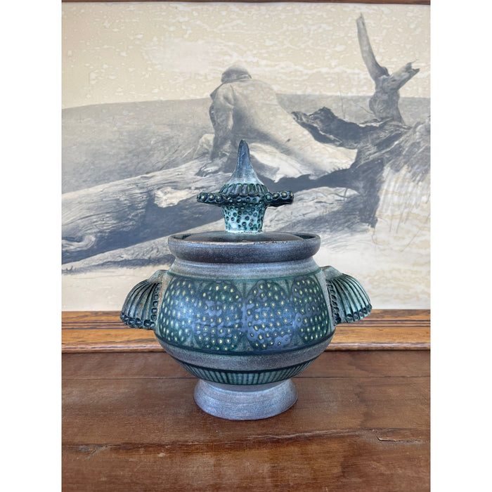 Vintage Handmade Studio Pottery With Intricate Handles