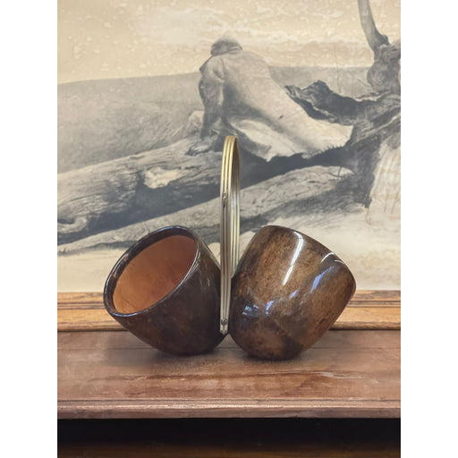 Vintage Italian Mid Century Modern Wooden Caddy Tortoiseshell Design Retro Decor Décor Brown Wood Antique Unique