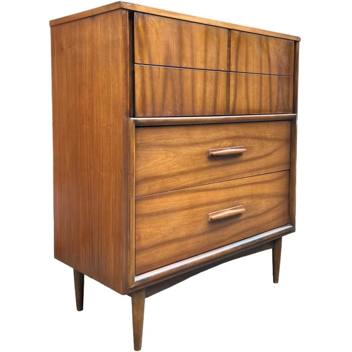 Vintage Mid Century Modern 4 Drawer Dresser Dovetail Drawers