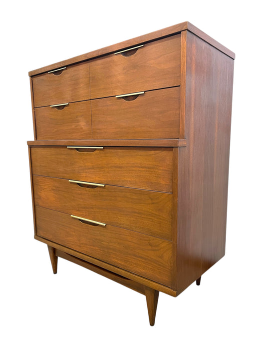 Vintage Mid Century Modern 5 Drawer Dresser - Kent Coffey Tableau Collection