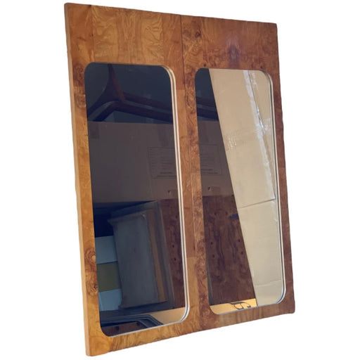 Vintage Mid Century Modern Burl wood Mirror by Lane Set of 2
