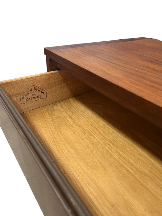 Vintage Mid Century Modern Dovetailed 3 Drawer Dresser by Stanley