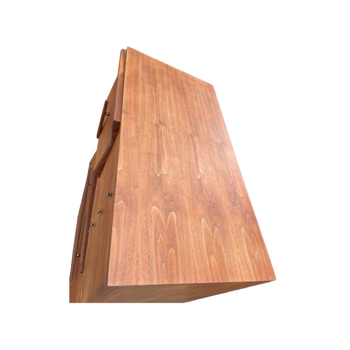 Vintage Mid Century Modern Dresser by John Cameron Custom Made Wood and Metal Handles