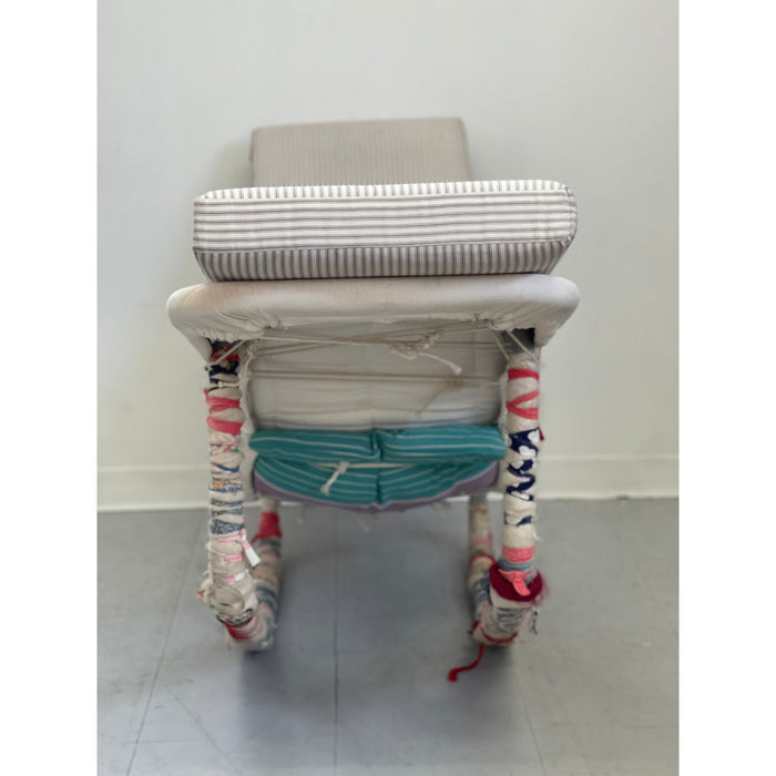 Vintage Mid Century Modern Edgar Bartolucci Embellished Italian Rocking Chair