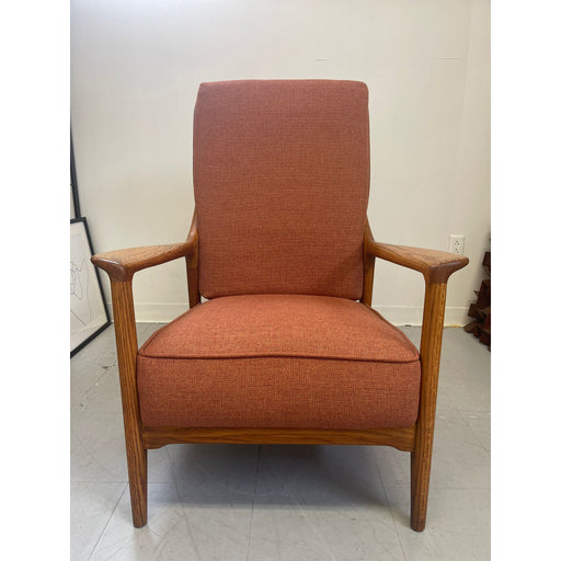 Vintage Mid Century Modern Oak Lounge Chair by Jack Van Dre Molen