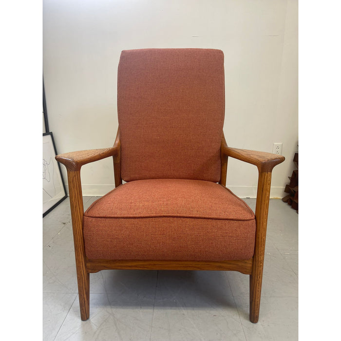 Vintage Mid Century Modern Oak Lounge Chair by Jack Van Dre Molen
