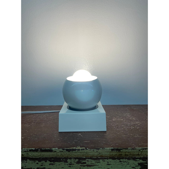 Vintage Mid Century Modern Style White Spherical Lamp
