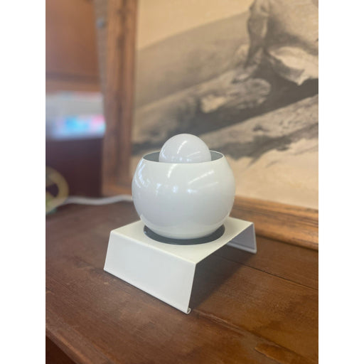 Vintage Mid Century Modern Style White Spherical Lamp
