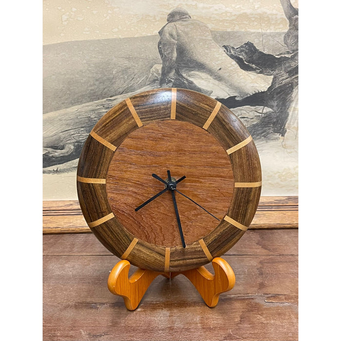 Vintage Mid Century Modern Style Wooden Wall Clock