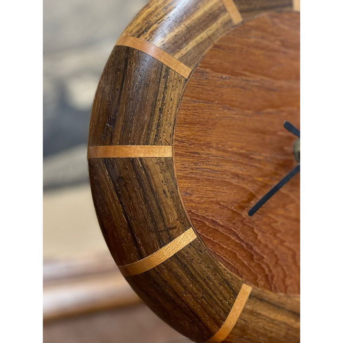 Vintage Mid Century Modern Style Wooden Wall Clock