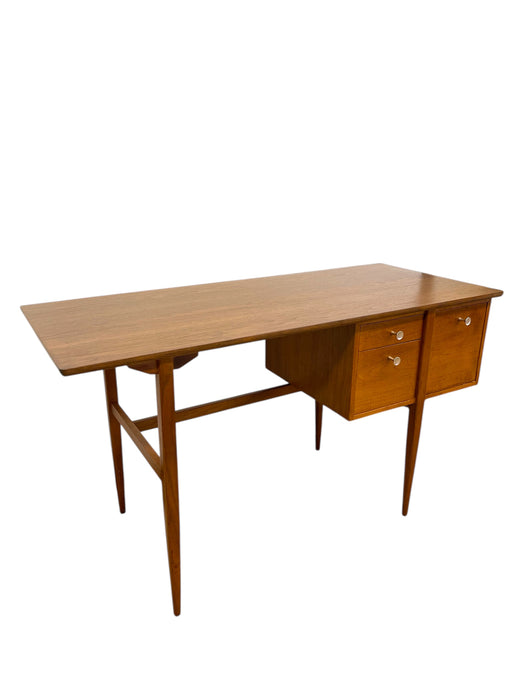 Vintage Mid Century Modern Walnut Desk in Style of Drexel Declaration by Kipp Stewart