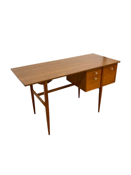Vintage Mid Century Modern Walnut Desk in Style of Drexel Declaration by Kipp Stewart