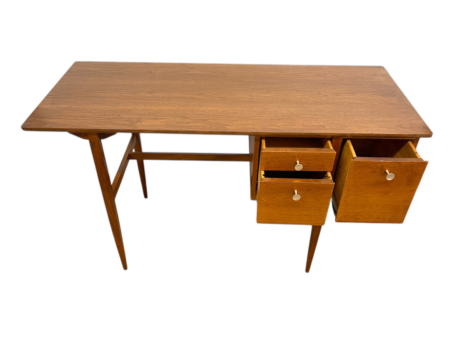 Vintage Mid Century Modern Walnut Desk in Style of Drexel Declaration by Kipp Stewart