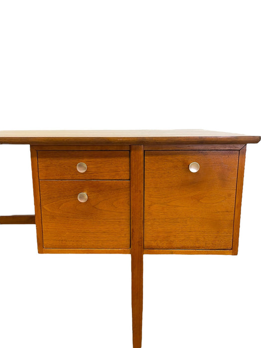Vintage Mid Century Modern Walnut Desk in Style of Drexel Declaration by Kipp Stewart