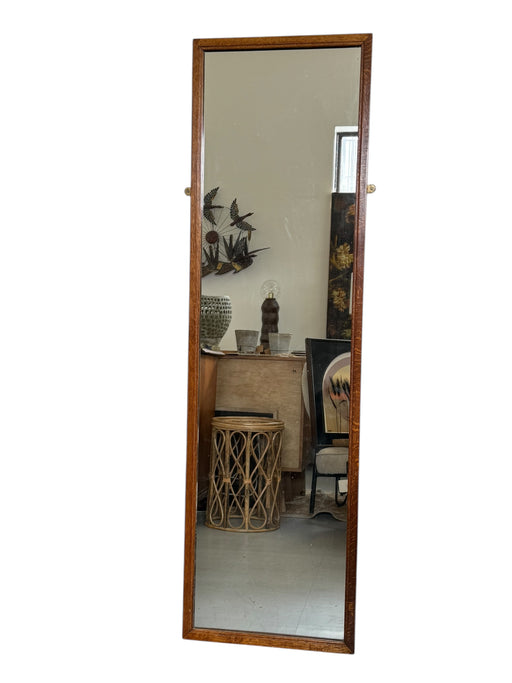 Vintage Mission Oak Floor Mirror Characteristic of Arts & Crafts Movement
