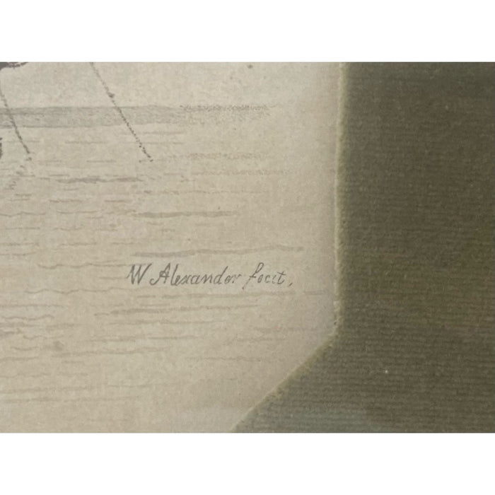 Vintage Nautical Signed and Framed Print “ Traveling Barge “