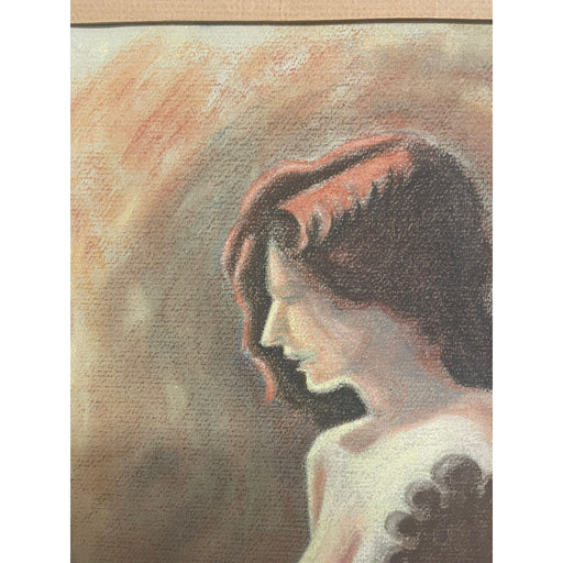 Vintage Original Female Nude Portrait