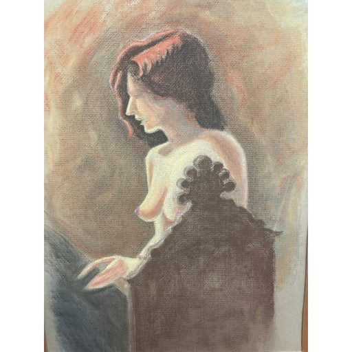 Vintage Original Female Nude Portrait