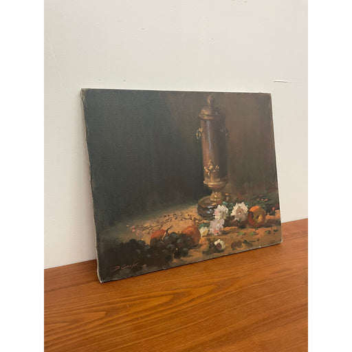 Vintage Original Signed Donna Cook Still Life on Canvas