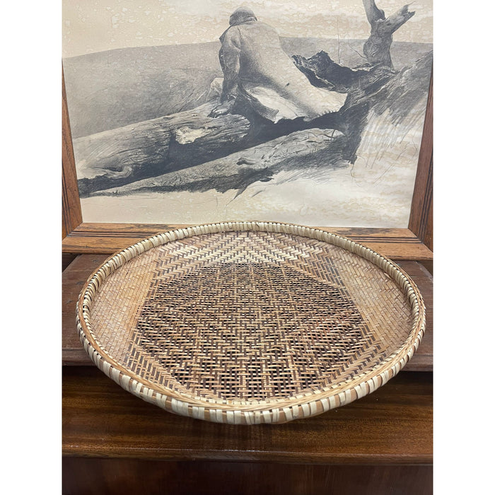 Vintage Rattan Woven Basket