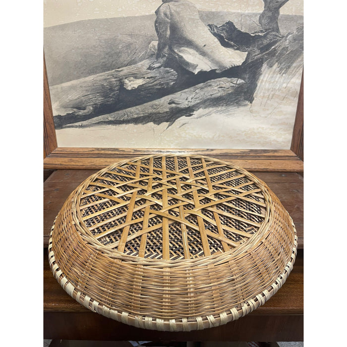 Vintage Rattan Woven Basket