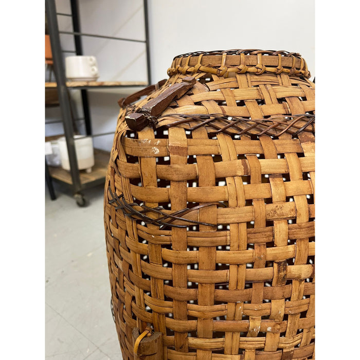 Vintage Rattan Woven Basket