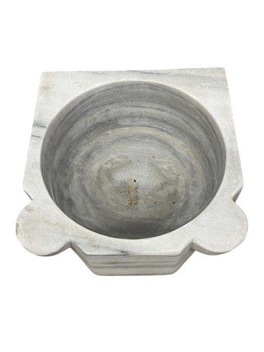 Vintage Rustic Hand-Carved Hexagonal Marble Sink Basin