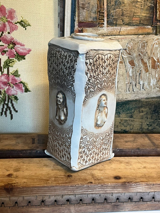 Vintage Signed Mid Century Modern Studio Pottery Vase (Available by online purchase only)