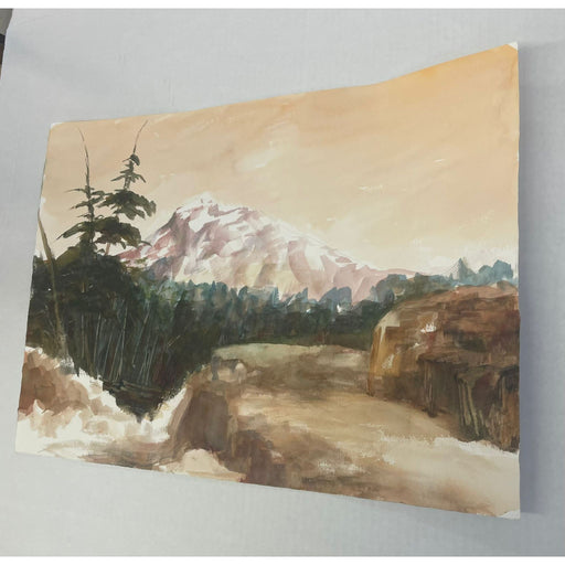 Vintage Signed Original Forest and Mountain Landscape Artwork