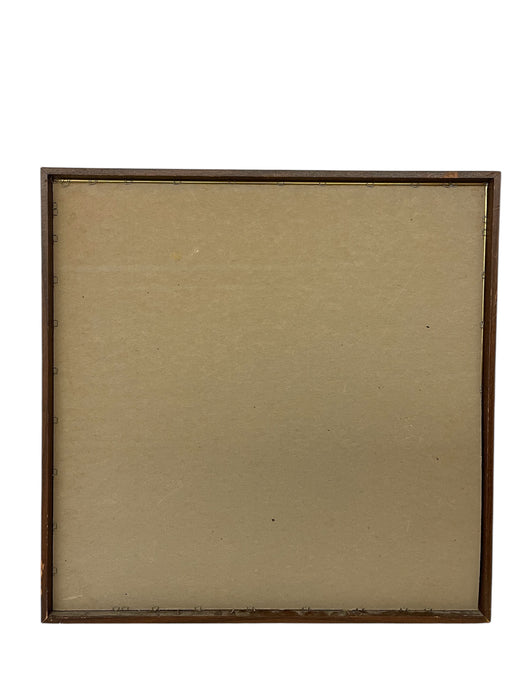 Vintage Sunset Seascape Oil Painting with Fishing Boats, Signed