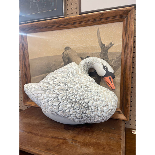 Vintage Swan Decorative Pillow
