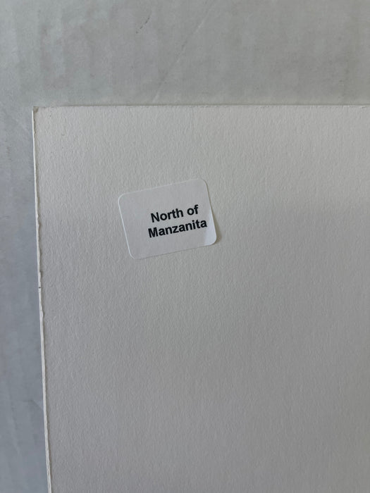 Watercolor Print Coastal Landscape "North of Manzanita" -Signed